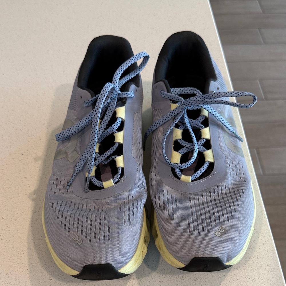 On Running Women's Blue and Yellow Athletic Shoes